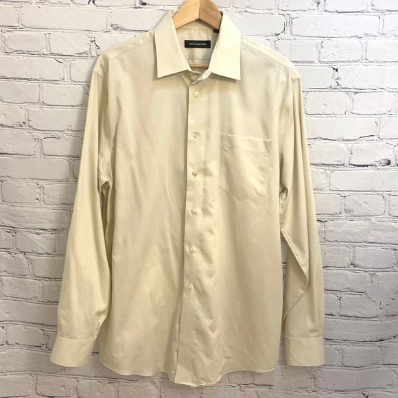 Jones New York Cream button down - 16 1/2-34/35 - Picture 1 of 7